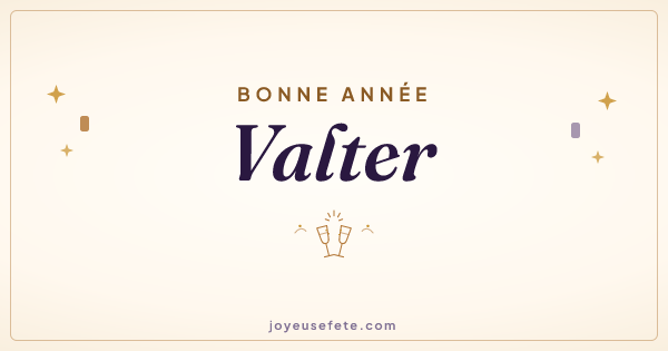 Image « Bonne année Valter » au format large