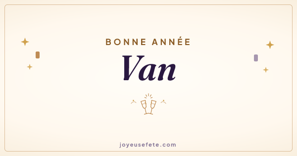 Image « Bonne année Van » au format large