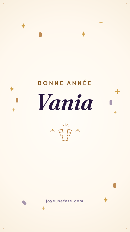 Image « Bonne année Vania » au format story