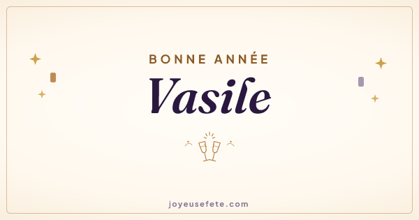 Image « Bonne année Vasile » au format large