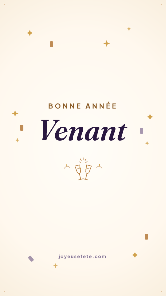 Image « Bonne année Venant » au format story