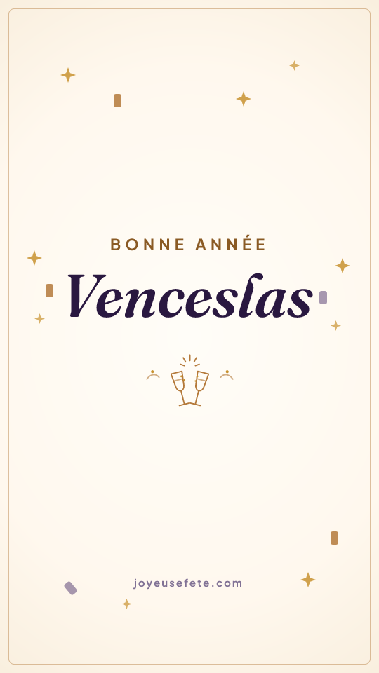 Image « Bonne année Venceslas » au format story