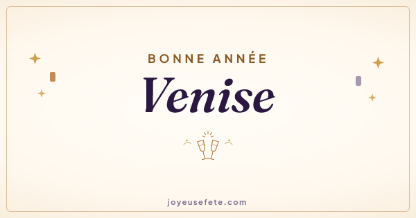 Image « Bonne année Venise » au format large