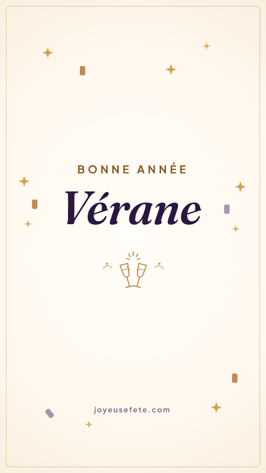 Image « Bonne année Vérane » au format story