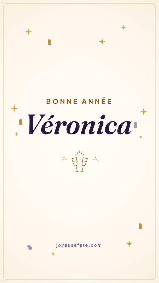 Image « Bonne année Véronica » au format story