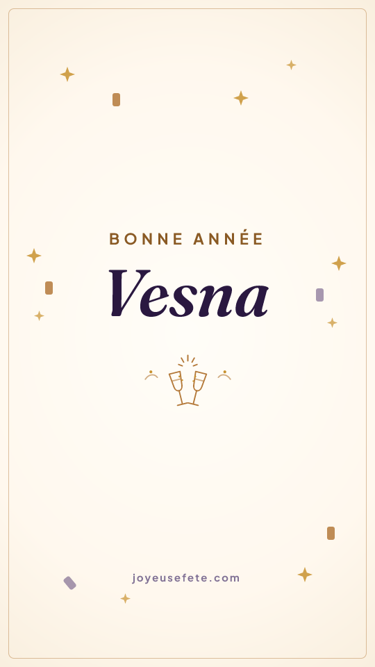 Image « Bonne année Vesna » au format story