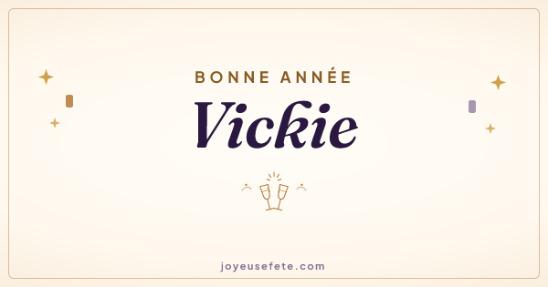 Image « Bonne année Vickie » au format large