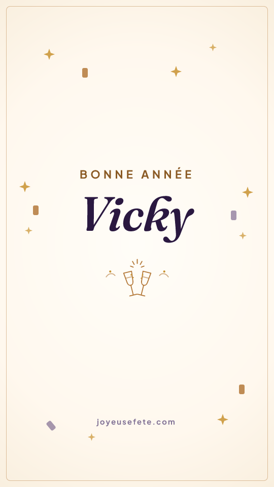 Image « Bonne année Vicky » au format story