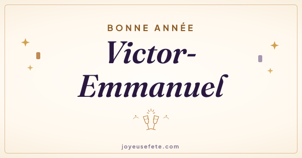 Image « Bonne année Victor-Emmanuel » au format large
