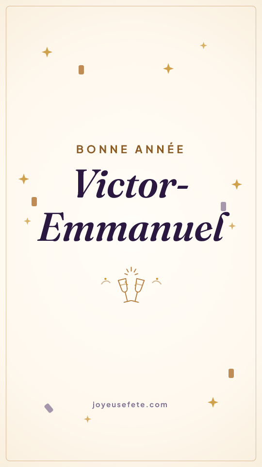 Image « Bonne année Victor-Emmanuel » au format story
