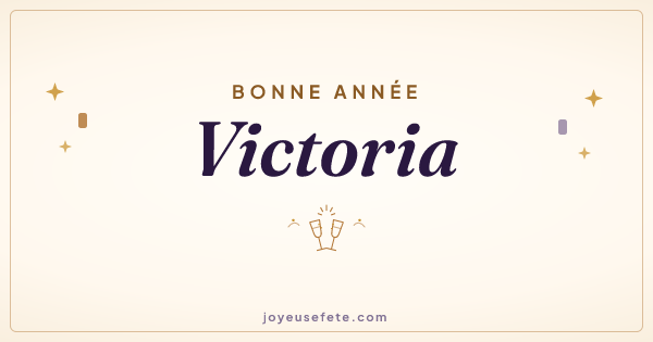 Image « Bonne année Victoria » au format large