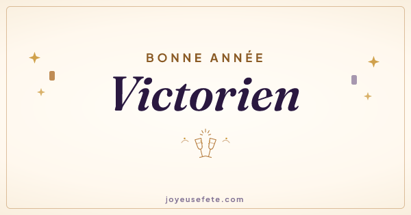 Image « Bonne année Victorien » au format large