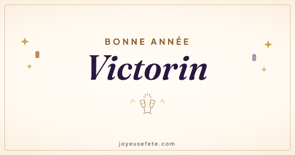 Image « Bonne année Victorin » au format large
