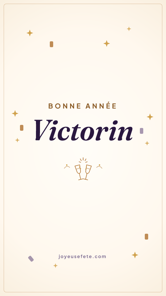 Image « Bonne année Victorin » au format story