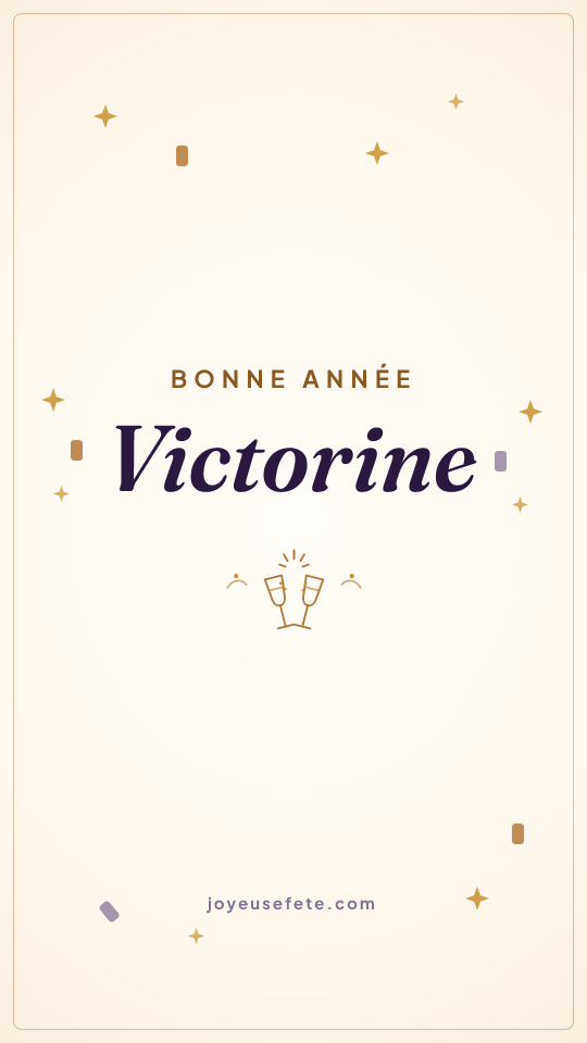 Image « Bonne année Victorine » au format story