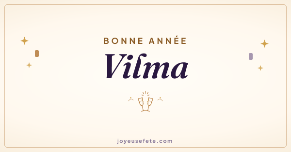 Image « Bonne année Vilma » au format large