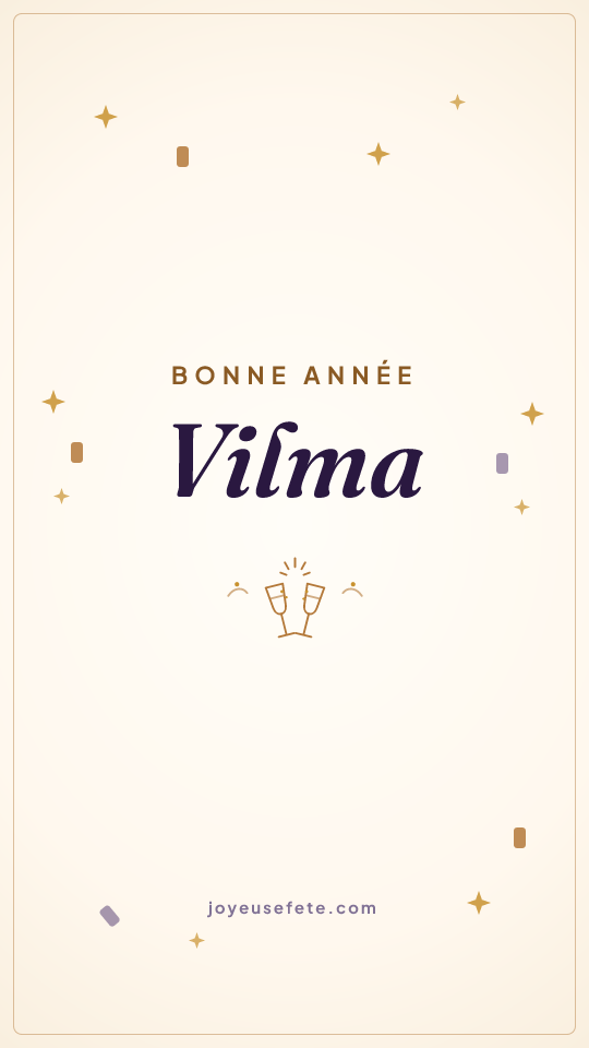 Image « Bonne année Vilma » au format story