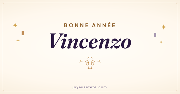 Image « Bonne année Vincenzo » au format large