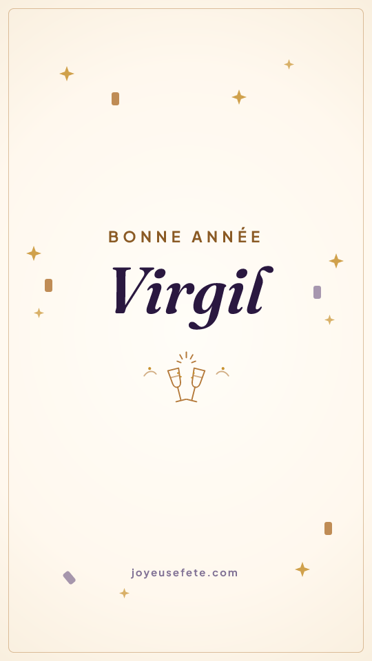 Image « Bonne année Virgil » au format story