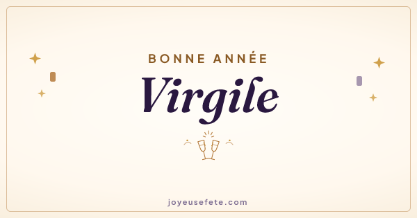 Image « Bonne année Virgile » au format large