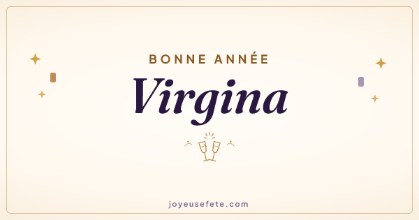 Image « Bonne année Virgina » au format large