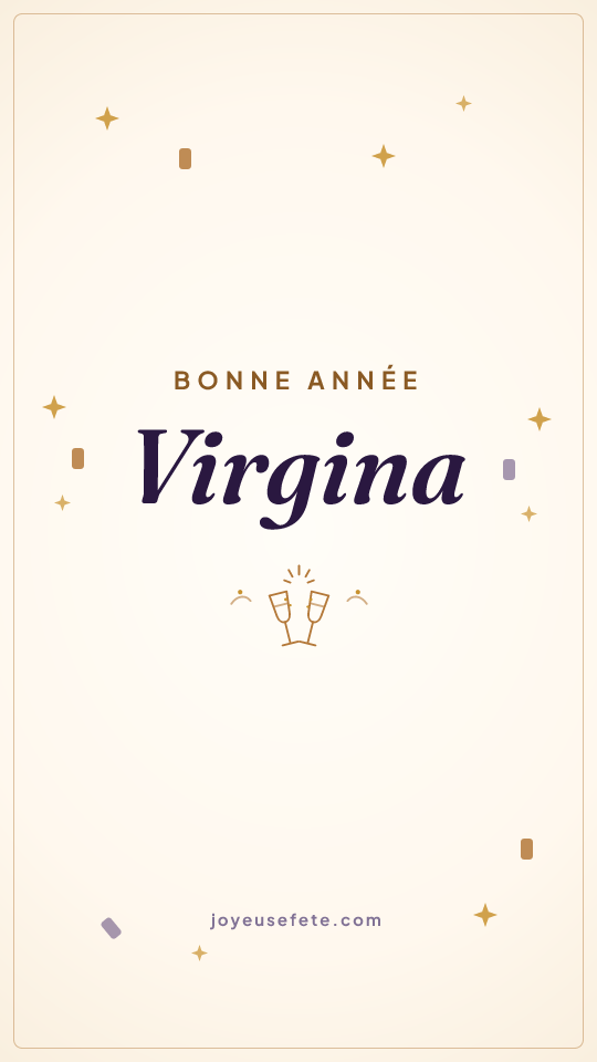 Image « Bonne année Virgina » au format story
