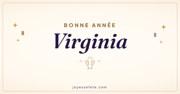 Image « Bonne année Virginia » au format large