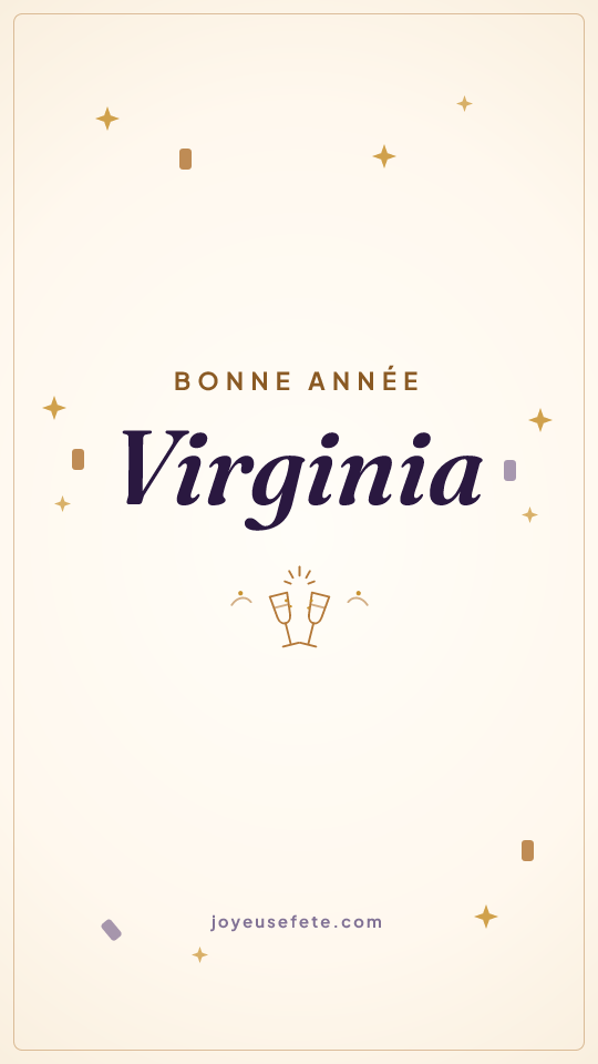 Image « Bonne année Virginia » au format story