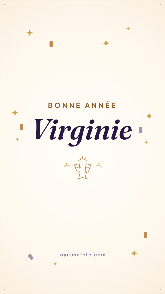 Image « Bonne année Virginie » au format story
