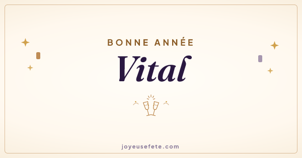 Image « Bonne année Vital » au format large