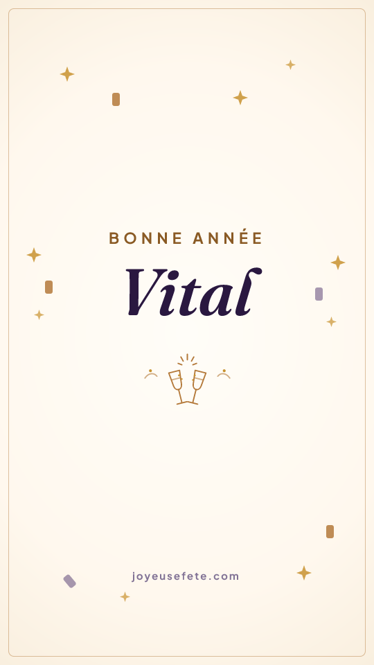 Image « Bonne année Vital » au format story
