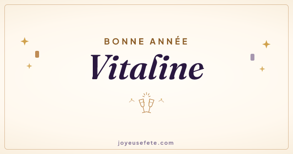 Image « Bonne année Vitaline » au format large