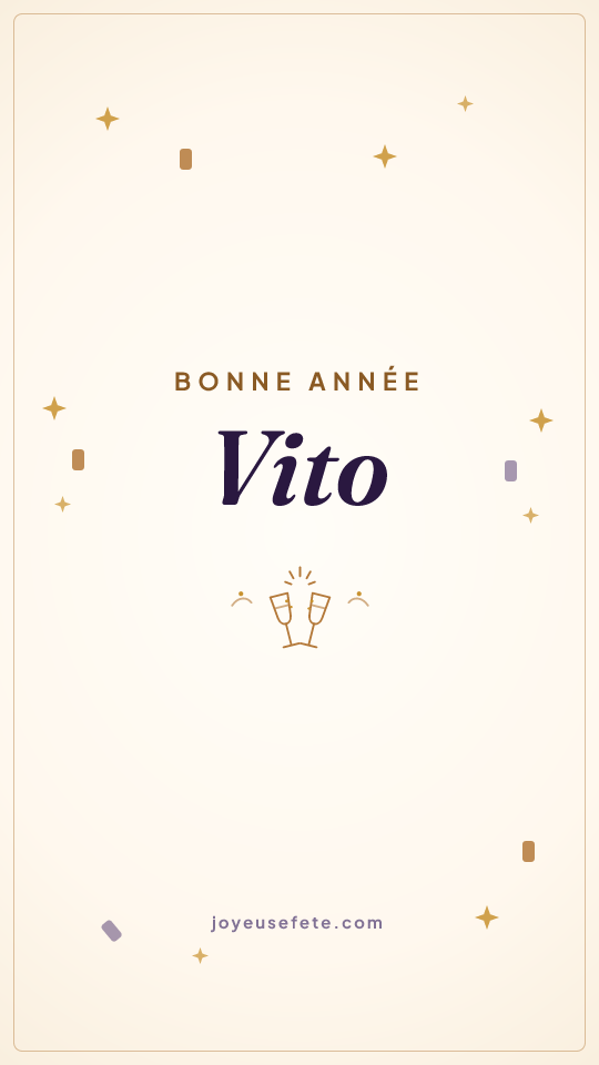 Image « Bonne année Vito » au format story