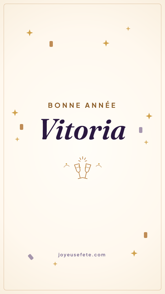 Image « Bonne année Vitoria » au format story