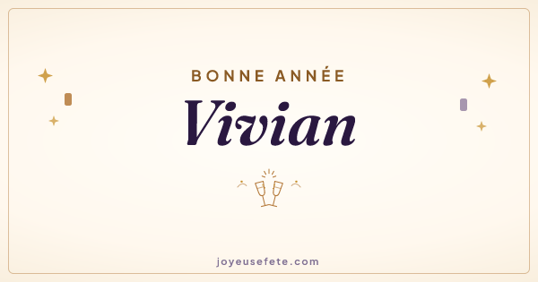 Image « Bonne année Vivian » au format large