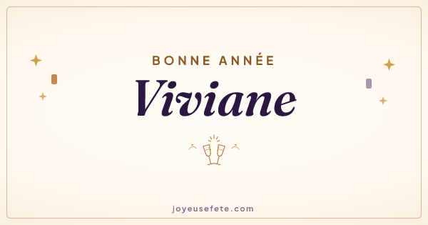 Image « Bonne année Viviane » au format large