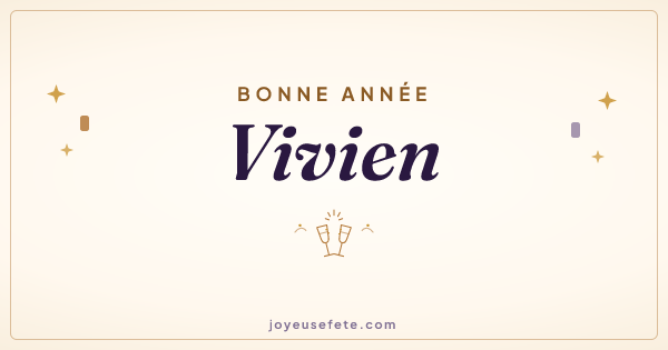 Image « Bonne année Vivien » au format large