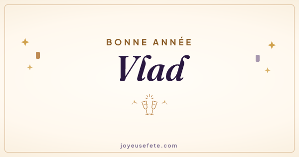 Image « Bonne année Vlad » au format large