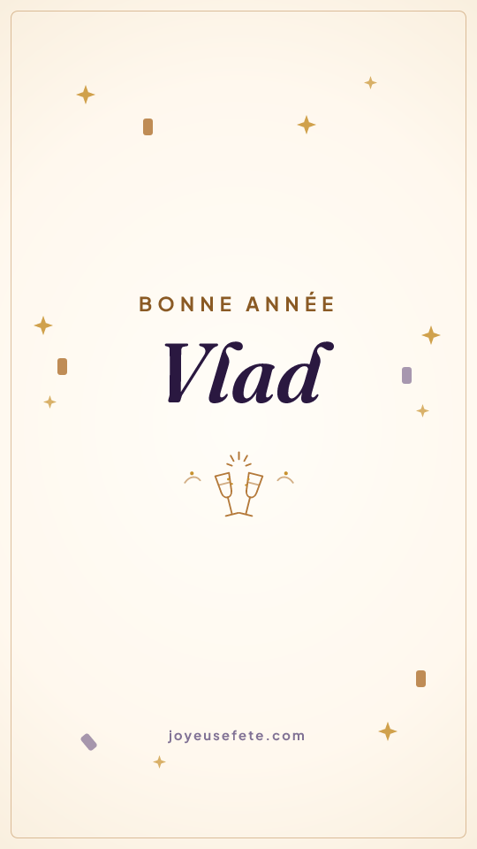 Image « Bonne année Vlad » au format story
