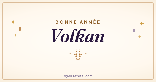 Image « Bonne année Volkan » au format large