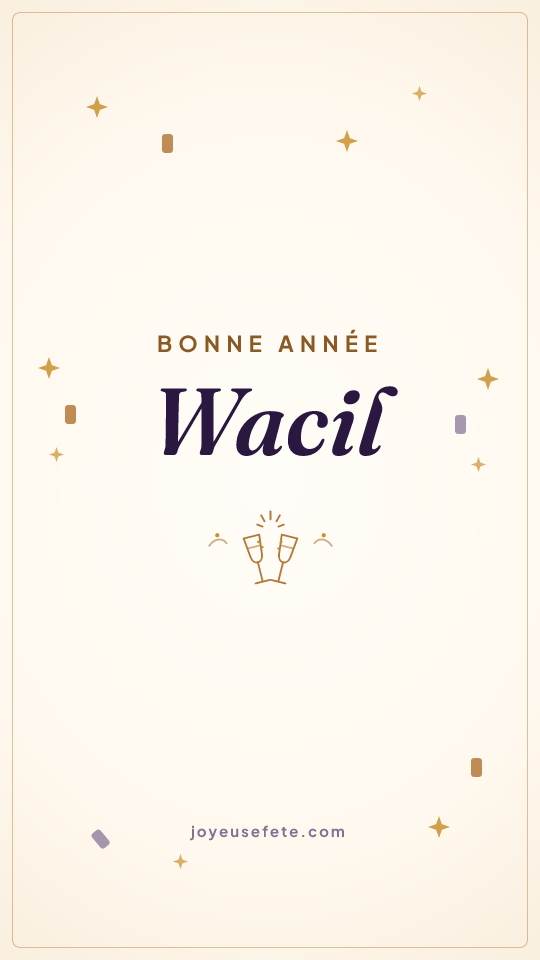 Image « Bonne année Wacil » au format story