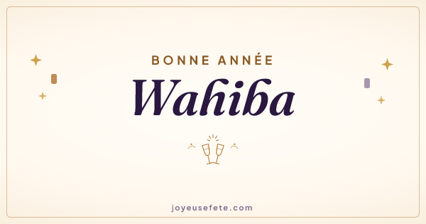Image « Bonne année Wahiba » au format large