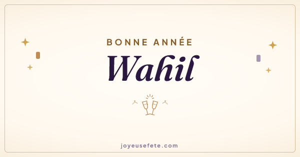 Image « Bonne année Wahil » au format large