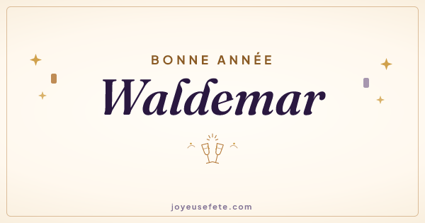 Image « Bonne année Waldemar » au format large