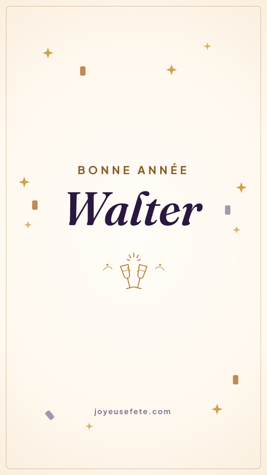 Image « Bonne année Walter » au format story