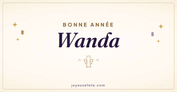 Image « Bonne année Wanda » au format large