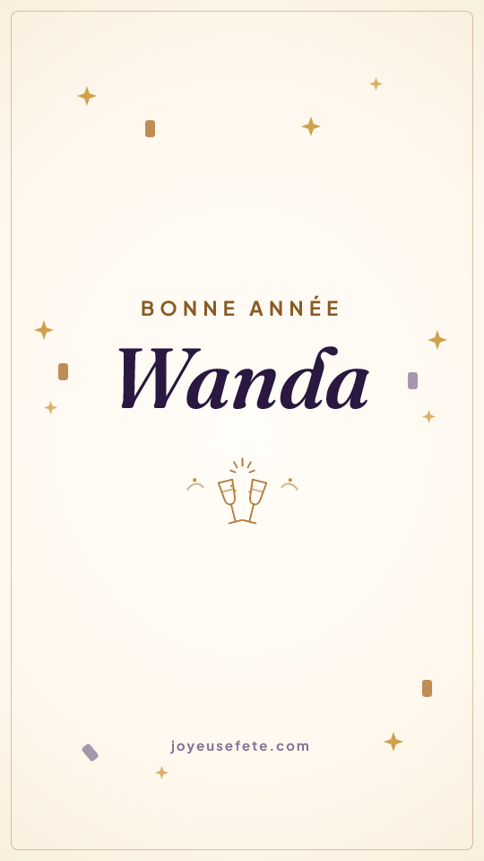 Image « Bonne année Wanda » au format story