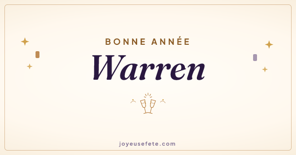 Image « Bonne année Warren » au format large