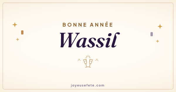 Image « Bonne année Wassil » au format large
