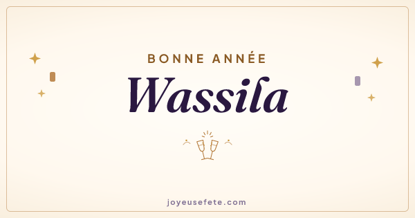 Image « Bonne année Wassila » au format large